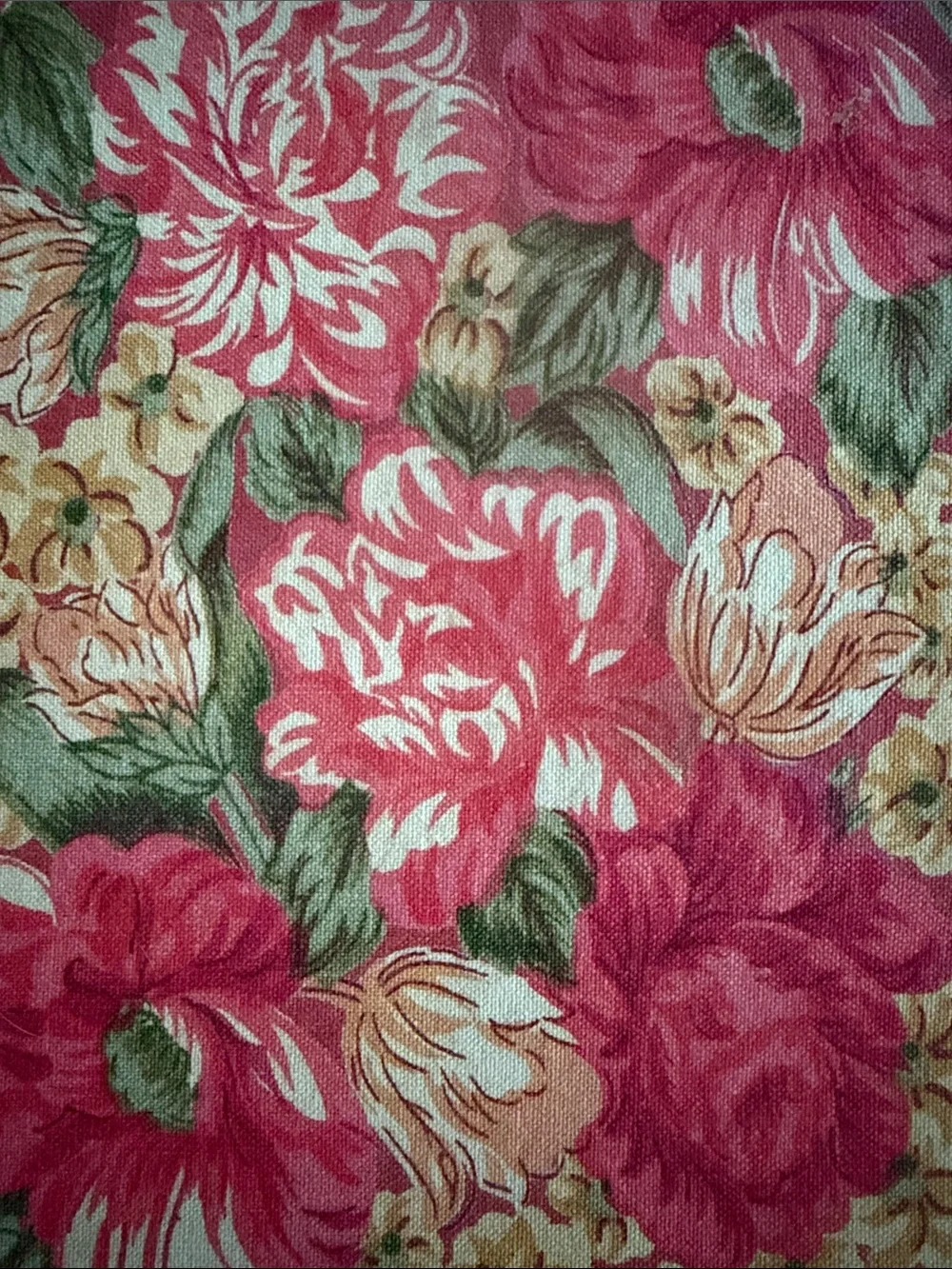 Floral Pink Cotton Placemats - Set of 6